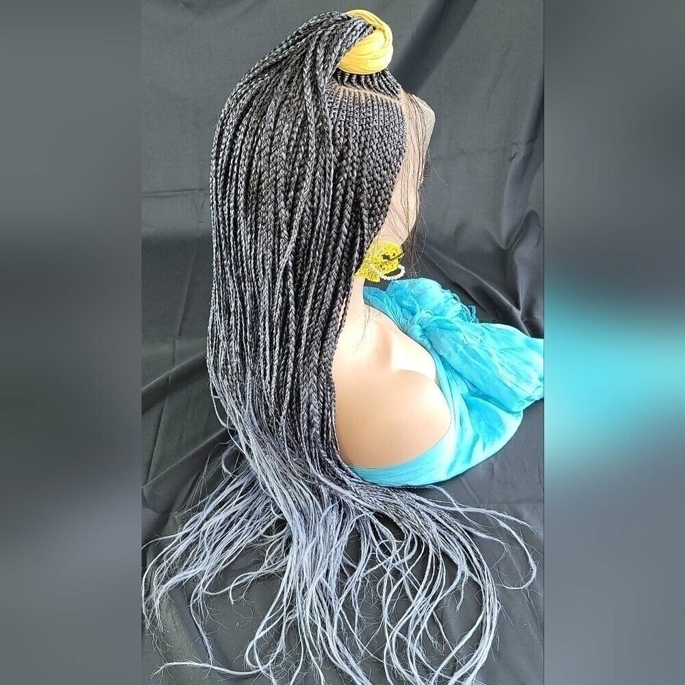 Braided wig 100% handmade, ombre wig, NWT exotic colors absolutely gorgeous - Picture 14 of 15